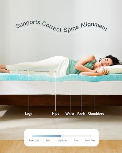 PERLECARE 3 inch Twin XL Ventilated Memory Foam Mattress Topper - Image 3