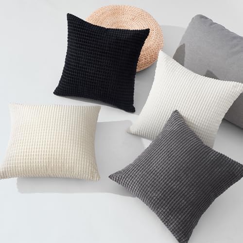 Topfinel Black and White Couch Pillow Covers - Image 2