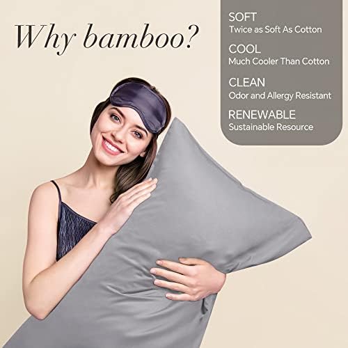 BEDELITE Pillow Cases Standard Size 2Pcs, Rayon from Bamboo - Image 2