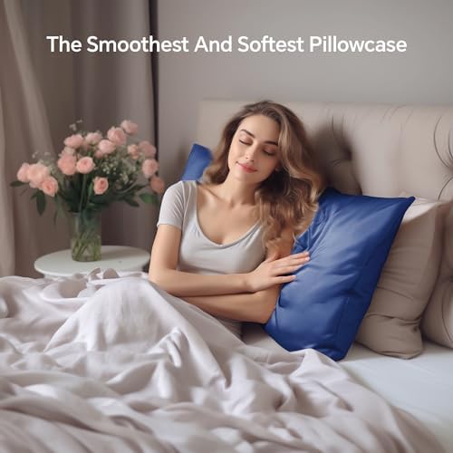 INFIIXSO Silk Pillow Cases 2 Pack, Standard Size, Hidden Zipper - Image 3