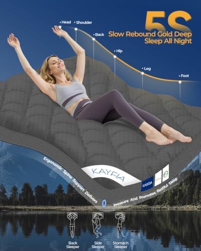 Kayfia 3 Inch Full Memory Foam Mattress Topper - Image 6