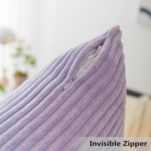 Home Brilliant Light Purple Pillow Covers 26x26 - Image 4
