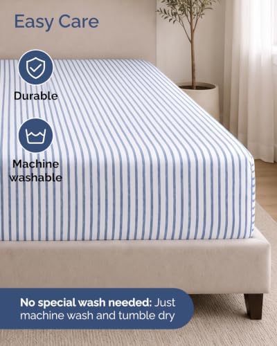 CGK Linens 2 Pack Extra Deep Cal King Fitted Sheets - Image 6