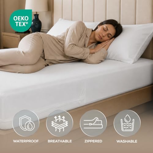 Bulk 10-Pack Hotel Full Size Mattress Encasement 100% Waterproof - Image 3