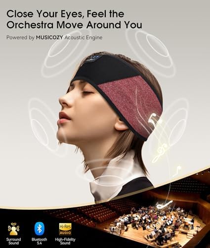 MUSICOZY Bluetooth 5.4 Sleep Headphones Headband Sports Wireless Audio - Image 4