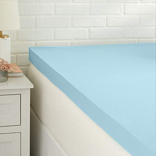 Amazon Basics Twin XL Cooling Gel-Infused Memory Foam Mattress Topper, by AmazonBasics