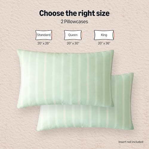 Amazon Basics Stripe Cooling Pillow Cases - Image 5