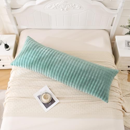 SOCHOW Decorative Body Pillow Cover 20x54 Inches, 1 Pack, Sage Green - Image 2