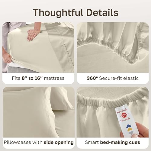 California Design Den Luxury 600 Thread Count King Sheets - Image 5