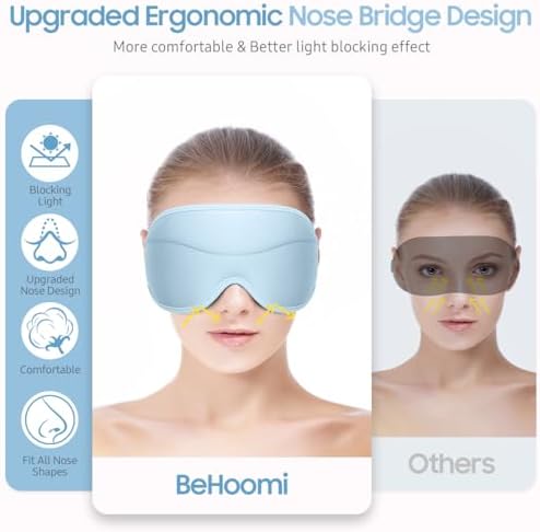 BeHoomi Sleep Mask, Premium Eye Mask - Image 2