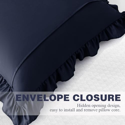 KKJIAF 2 Pack Ruffle Pillow Cases 20x20 Inches - Image 6