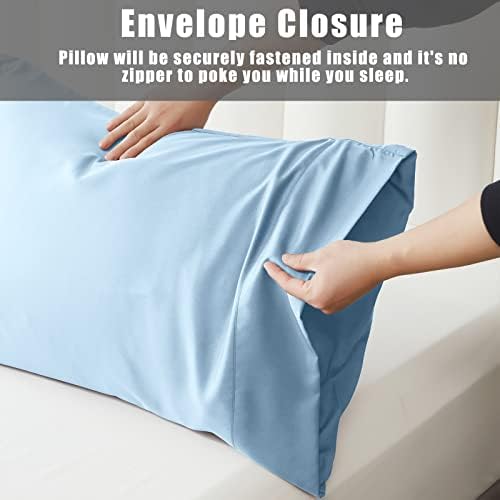 Pillow Cases Standard Size 2 Pack, Bamboo Rayon Cooling Pillowcases - Image 6