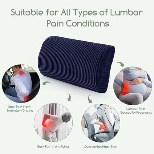 HIGOGOGO Lumbar Support Pillow for Recliner Chair/Accent Chair/Couch, Memory - Image 6