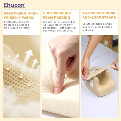 3D Heel Protectors for Pressure Sores, Ankle Elevation Pillow Foot Support - Image 3