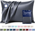 MR&HM Satin Pillowcase 2 Pack, Queen Size 20"x30", Space Grey by MRHM