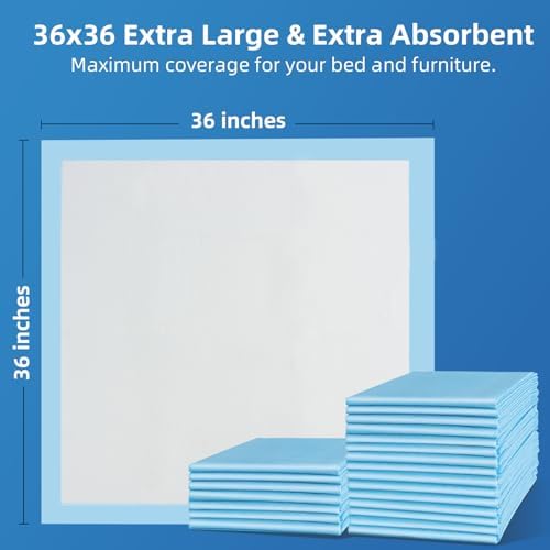 SOFYFINE 100 Count Extra Large Chucks 36"x36" Thicken Elderly Adults - Image 2
