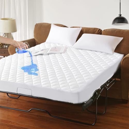 GRT Waterproof Sofa Bed Mattress Pad, Queen Sleeper Sofa Mattress Protector by GRT