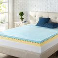 ZINUS 4 Inch Swirl Gel Cooling Memory Foam Mattress Topper, Cooling Airflow by ZinusInc