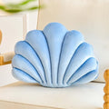 Lfsaaj Dusty Blue Seashell Throw Pillows, Shell Shaped Throw Pillows, 13 Inch by Lfsaaj