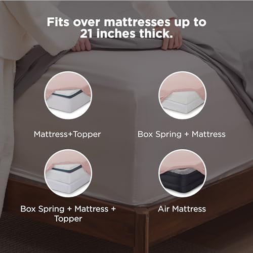 Bedsure Twin XL Sheets Dorm Bedding, GentleSoft Breathable Extra Long Twin - Image 2
