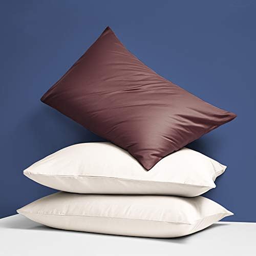 NTBAY Queen Satin Pillowcases, Dark Brown - Image 5