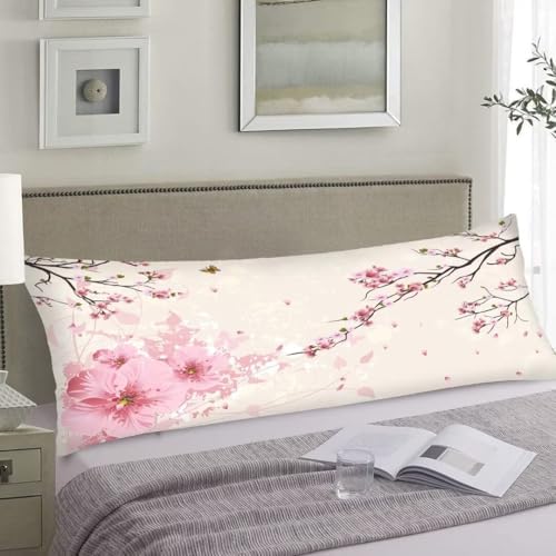 Cherry Blossoms Body Pillow Cover - Image 2