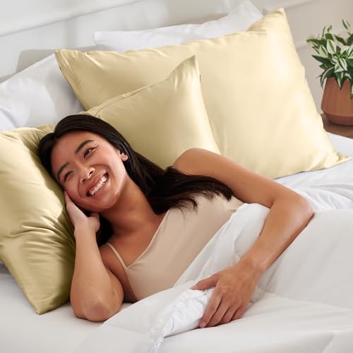 Bare Home Satin Pillowcases Envelope - Image 5