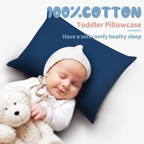 100% Egyptian Cotton Toddler Pillowcases Set of 4 - Image 2
