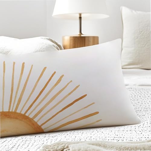 Boho Sun Sunset Sunrise 20x54 Body Pillow Cover, Boho Sunshine Nursery Decor - Image 5
