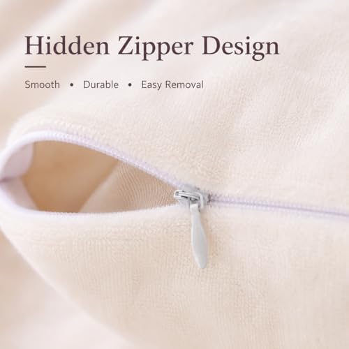 eevolive Plush Body Pillow Cover 21"x54", Hidden Zipper - Image 5
