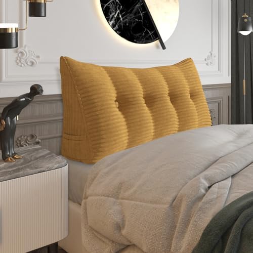 Headboard Pillow Full Dorm Backrest Support Reading Pillow by Bncktrd