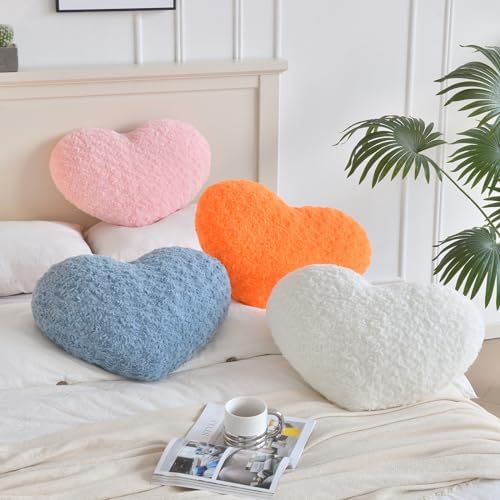 Heart Pillow, Soft Heart Shaped Pillow - Image 6