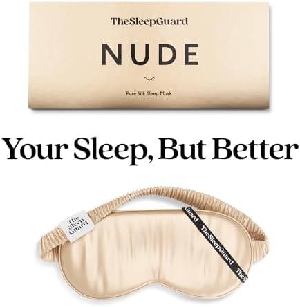 TheSleepGuard Pure Silk Sleep Mask Light Blocking Travel Essentials. Eye Masks - Image 6