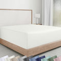Soft Natural 100% Cotton Sateen Extra Long Twin Fitted Sheets by CaliforniaDesignDen