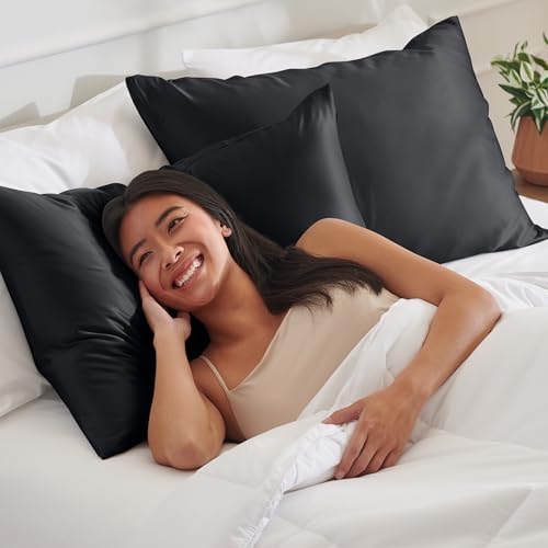 Bare Home Satin Pillowcases Envelope - Image 5