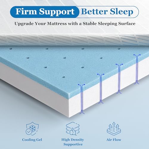 BedStory 4 Inch Full Size Extra Firm Mattress Topper, No Odor - Image 4