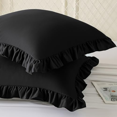 KKJIAF 2 Pack Ruffle Pillow Cases 26x26 Inches - Image 2