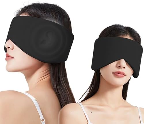 Reversible Warm & Cool Sleep Mask Wrap-Around Blackout Eye Masks by Vettres