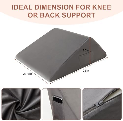 Knee Wedge Pillow, Memory Foam Leg Pillow Bed Wedge - Image 3