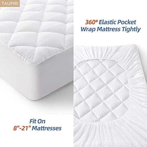 Taupiri Twin Quilted Mattress Pad Cover - Image 4