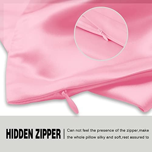 Silk Pillow Cases 2 Pack, Soft Breathable and Sliky Queen Size Pillow Cases Set - Image 4