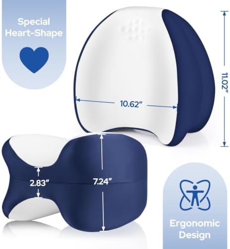 Knee Pillow for Side Sleepers, Memory Foam Leg Pillow - Image 4
