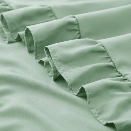 KKJIAF 2 Pack Ruffle Pillow Cases 18x18 Inches, Sage Green - Image 7