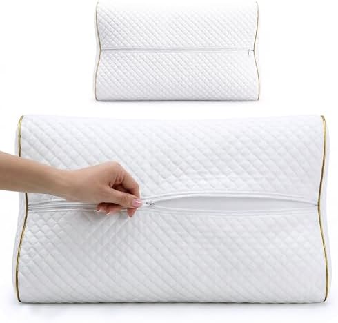 Memory Foam Pillow, Pillow for Neck and Shoulder Pain, Side Sleeper Pillow for - Image 2