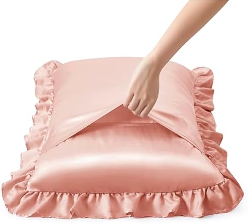 Silky Satin Ruffled Pillow Cases - Image 4