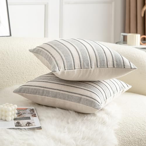 Cethom Decorative Boho Throw Pillow Covers, Farmhouse Textured Pillow Case - Image 3