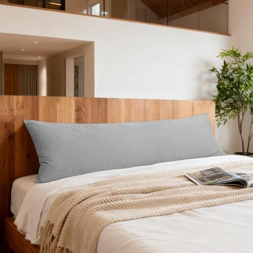 CHUFFED 100% Cotton Waffle Weave Body Pillow Cover - Image 7