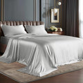 BEDELITE Satin Sheets California King Size Bed Set, 4 Pieces by BEDELITE