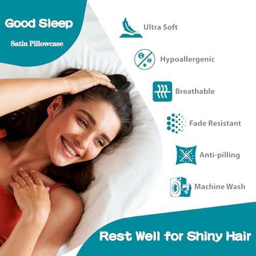 Satin Pillowcase for Hair and Skin, Softer Than Mulberry Silk Pillow Cases 2 - Image 3