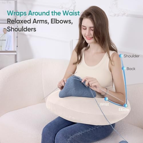 Reading Pillow for Gaming, Lap Desk Pillow Crochet Pillow Ergonomic Arm Support - Image 5